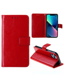 Encuentra el mejor case de cuero rojo con ranura para tarjetas para iPhone 15 en Guatemala.