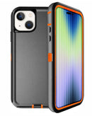 Encuentra la mejor Funda heavy duty para iPhone 15 en Guatemala en SlowBack, colores Negro y Naranja.