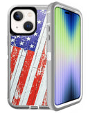 Encuentra la mejor funda heavy duty para tu iPhone 15 con diseño de la bandera de Estados Unidos en Guatemala.