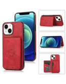 Encuentra la mejor funda cartera de cuero rojo para iPhone 15 en Guatemala.