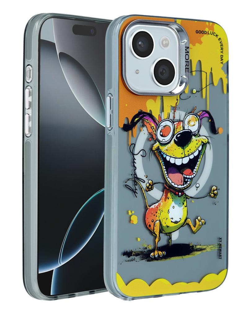 Encuentra la mejor funda con carga inalámbrica estilo Animal Graffiti en Guatemala en SlowBack, taller especializado en accesorios para iPhone.