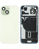 Encuentra tapa trasera con marco y flex de carga NFC inalámbrica con imán MagSafe para iPhone 15 (verde) en Guatemala en talleres de reparación de iPhone y mayoristas.