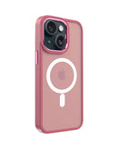Encuentra el mejor case magnético inalámbrico de carga para iPhone 14 Plus/15 Plus en Guatemala, disponible en color rosa.