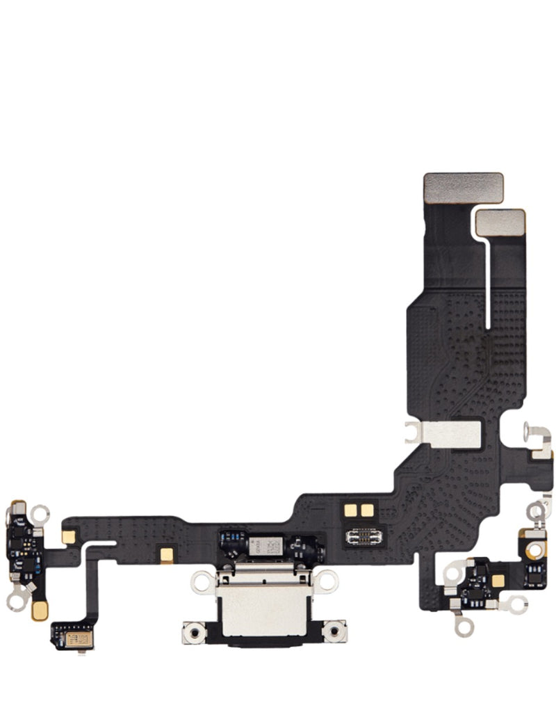 Encuentra el cable flex para Puerto de carga del iPhone 15 en Guatemala, ideal para reparaciones en talleres o como mayorista de componentes Apple.