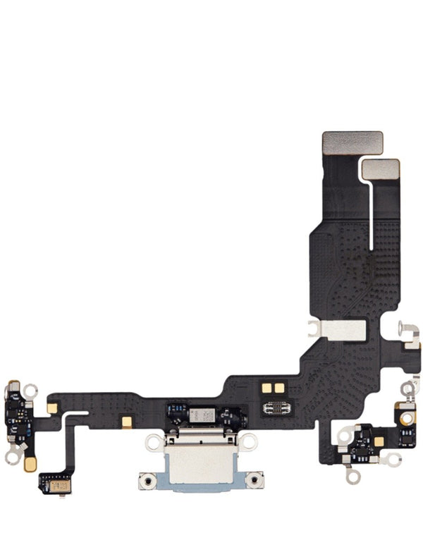 Encuentra el mejor cable de carga flex para iPhone 15 en Guatemala con este modelo premium en color azul.