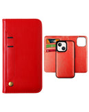 Encuentra la mejor funda de cuero magnética para iPhone 14 Plus/15 Plus con ranura para tarjeta de crédito en Guatemala.