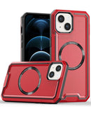 Case de carga inalámbrica antideslizante mate translúcido para iPhone 15 en Guatemala.