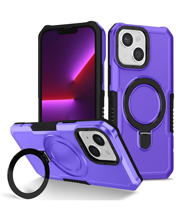Encuentra la mejor funda dura anticolpes con portador de anillo para iPhone 15 en Guatemala.