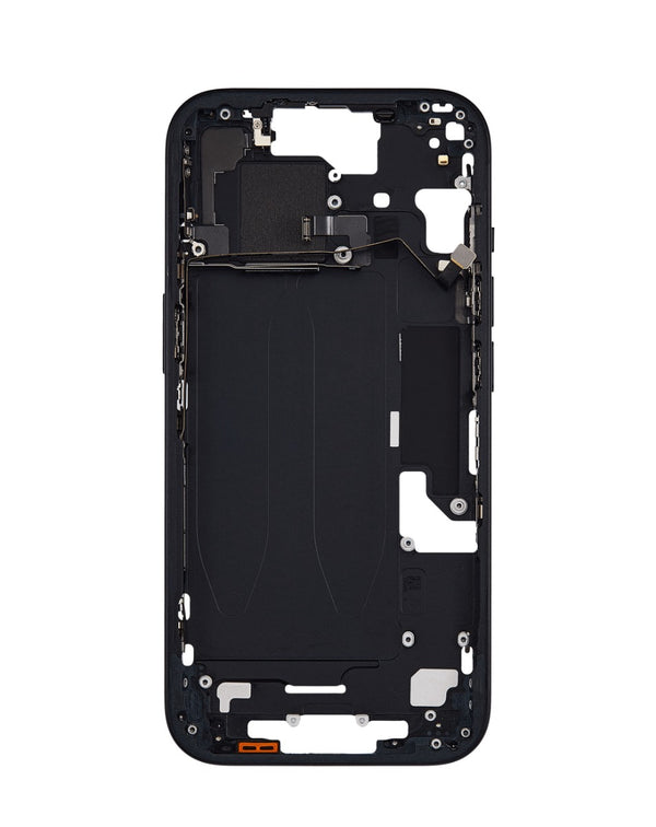 Reparación de Marco central con piezas pequeñas para iPhone 15 en Guatemala.