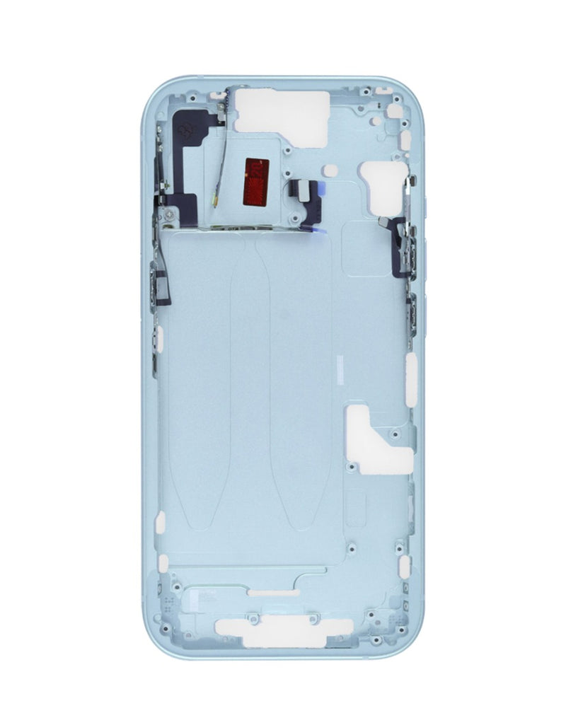 Encuentra el Marco Medio con Piezas Pequeñas para iPhone 15 (BLUE) en Guatemala, disponible en nuestro catálogo de componentes iPhone de alta calidad.