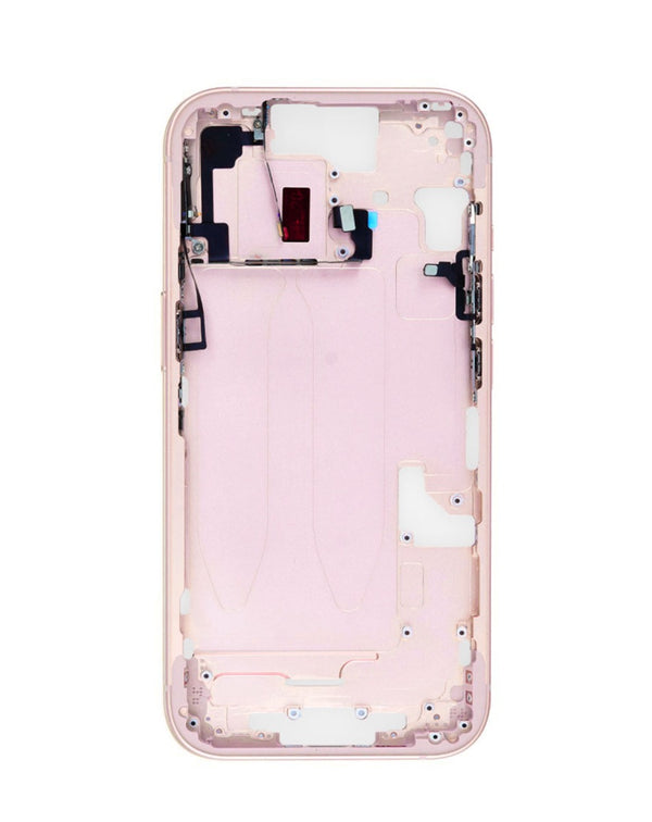 Reparación de marco medio con piezas pequeñas para iPhone 15 en Guatemala, distribuidor mayorista de repuestos y talleres especializados.