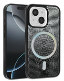 Encuentra la mejor funda con carga inalámbrica Bling Diamond Crystal para iPhone 15 en Guatemala.
