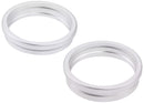 Compra online el conjunto de 2 piezas del anillo bisel de cámara trasera blanco para iPhone 16 / 16 Plus en Guatemala.