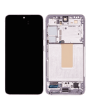 Pantalla OLED para Samsung Galaxy S23 5G con marco (Reacondicionado) Rosa / Lavanda
