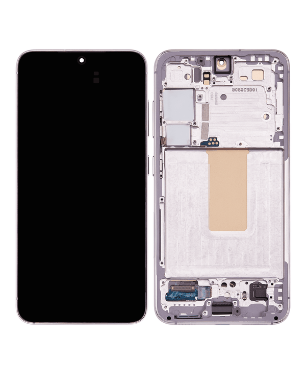 Pantalla OLED para Samsung Galaxy S23 5G con marco (Reacondicionado) Rosa / Lavanda