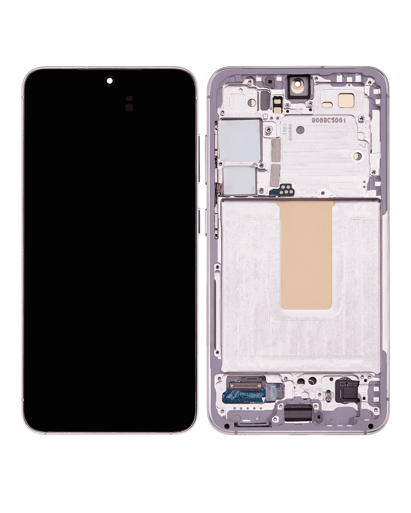 Pantalla OLED para Samsung Galaxy S23 5G con marco (Reacondicionado) Rosa / Lavanda