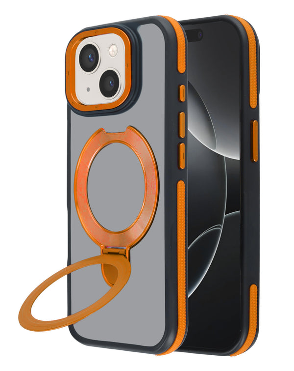 Encuentra la mejor funda transparente mate con soporte de carga wireless para iPhone 15 Plus en Guatemala.