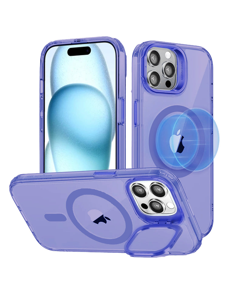 Funda Magsafe con soporte para cámara color LILAC para iPhone 15 Pro en Guatemala - Encuentra la mejor protección para tu iPhone en SlowBack, distribuidor autorizado de accesorios Apple en Guatemala.
