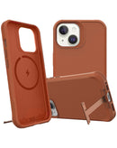 Encuentra la funda de silicona con cargador inalámbrico y soporte metálico para iPhone 15 Pro en Guatemala.