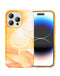 Encuentra en Guatemala este case naranja con carga inalámbrica Full Ink Painting para iPhone 15 Pro en SlowBack, mayorista de accesorios telefónicos.