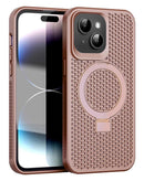 Encuentra el mejor case de disipación térmica con soporte en color ROSE PINK para tu iPhone 15 Pro en Guatemala.