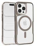 Estuche magnetico glossy y transparent titanium iPhone 15 Pro