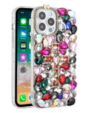Encuentra la mejor funda de silicona rígida con diseño Crystal Flower para tu iPhone 15 Pro en Guatemala.