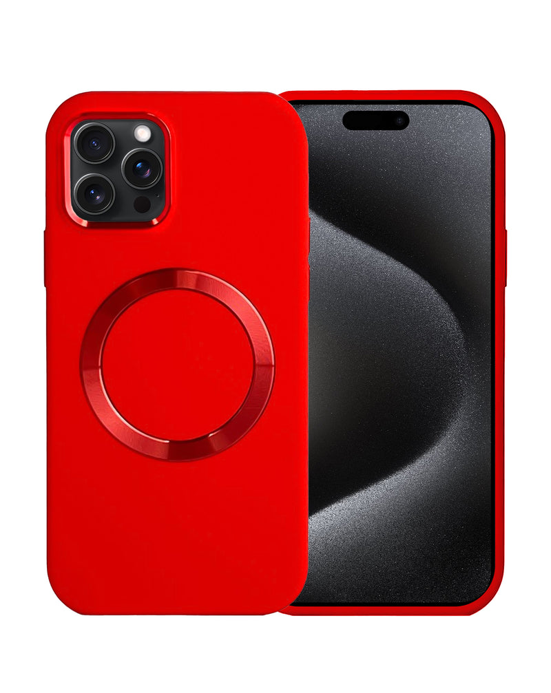 Compra la exclusiva funda de silicona con carga inalámbrica para iPhone 15 Pro en Guatemala.