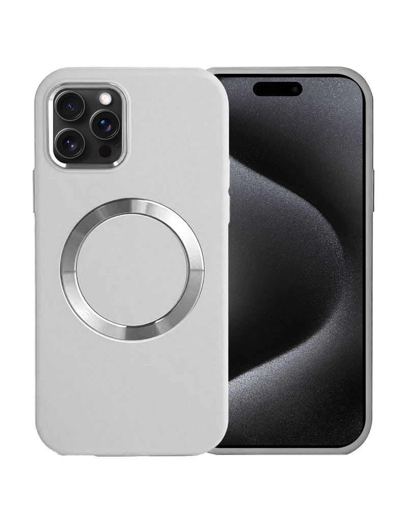 Encuentra la mejor funda de silicona sólida con carga inalámbrica para iPhone 15 Pro en Guatemala en SlowBack, el mayorista de accesorios para iPhone.