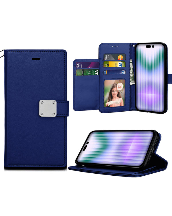 Encuentra la funda billetera de cuero elegante para iPhone 15 Pro Max en Guatemala, ideal para tu dispositivo y con envío a todo el país.