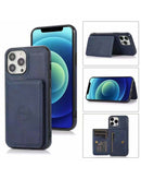 Encuentra la mejor funda de cuero billetera color azul para tu iPhone 15 Pro Max en Guatemala.