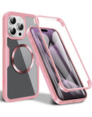 Funda de silicone shockproof iPhone 15 Pro Max PINK
