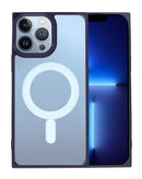 Encuentra la funda transparente con carga wireless Square para iPhone 15 Pro Max en Guatemala a precios de mayorista en reparaciones y accesorios.