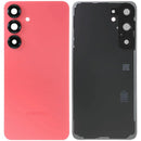 Tapa trasera original Samsung Galaxy S25 Plus 5G Service Pack, color Coral Red, para reparación de vidrio.