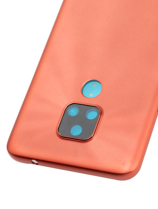 Tapa trasera original para Motorola Moto E7 (XT2095 / 2020) en Guatemala, repuesto disponible en tiendas de reparaciones de celulares y mayoristas de partes de teléfonos.