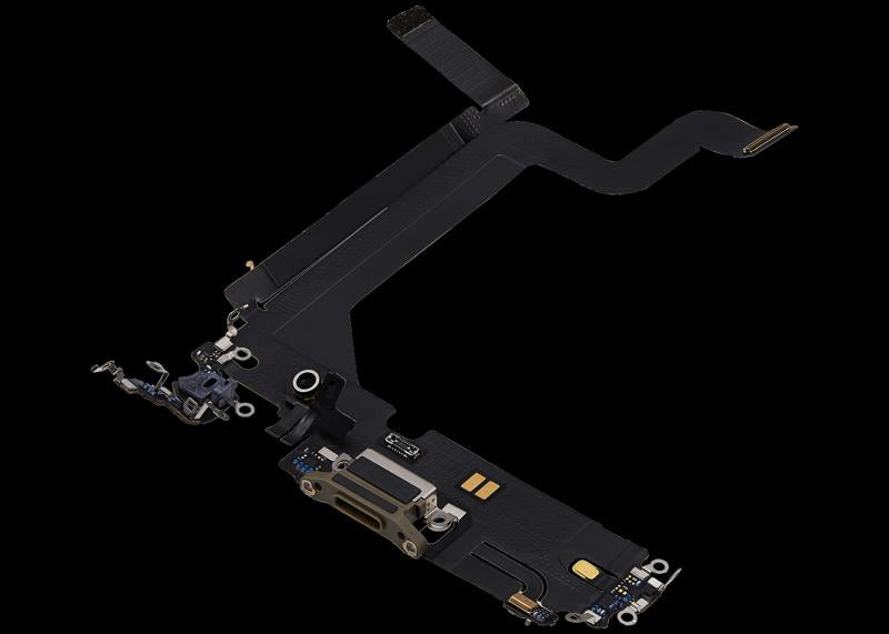 Puerto de carga para iPhone 14 Pro Max (Original usado) (Dorado)