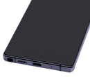Pantalla OLED usada Samsung Galaxy Note 20 5G Mystic Gray con marco, lista para repuesto y reparación.