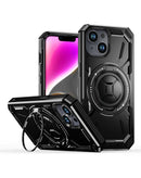 Funda resistente antichoque con anillo incorporado iPhone 14 Plus / 15 Plus (Negro)