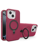 Funda heavy duty con soporte de carga inalambrica iPhone 14 Plus / 15 Plus (MAROON)