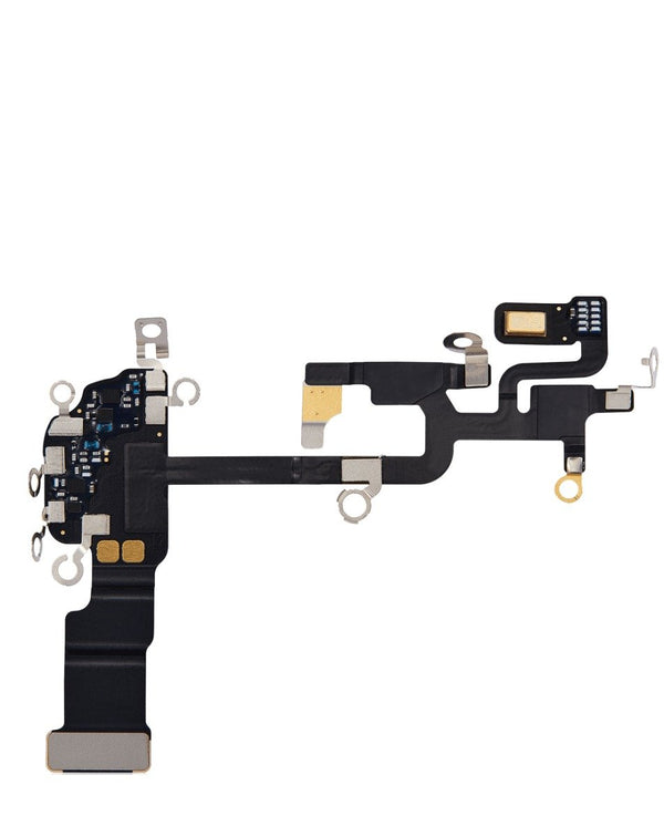 Encuentra el cable flex de antena WIFI para iPhone 15 Pro en Guatemala, ideal para reparaciones en talleres y mayoristas de componentes iPhone.