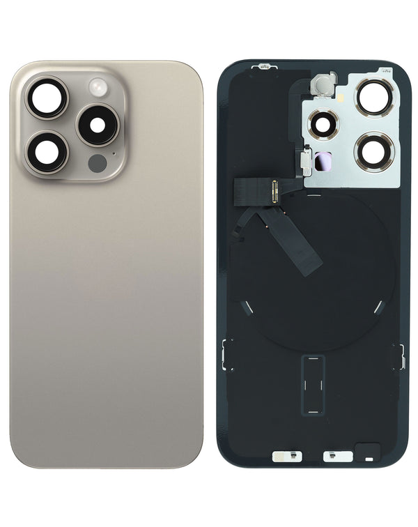 Encuentra tapas traseras con marco y imanes MagSafe para iPhone 15 Pro en Guatemala en nuestro servicio de reparaciones con service pack.
