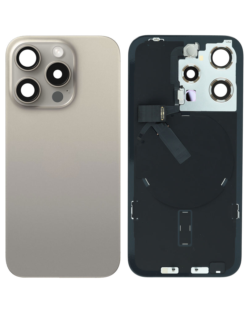 Encuentra tapas traseras con marco y imanes MagSafe para iPhone 15 Pro en Guatemala en nuestro servicio de reparaciones con service pack.