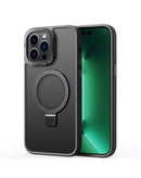 Compra el Case de carga inalámbrica Carbon con soporte de anillo para iPhone 15 Pro en Guatemala, ideal para tu dispositivo y con envío rápido.