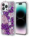 Encuentra la Funda dura de silicona Crystal Flower Perfume PURPLE para iPhone 15 Pro en Guatemala, ideal para proteger tu dispositivo con estilo.
