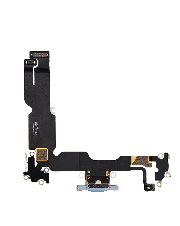 Compra un puerto de carga con cable flex para iPhone 15 Plus (BLUE) en Guatemala y realiza la reparación en talleres especializados en flex cable de iPhone.