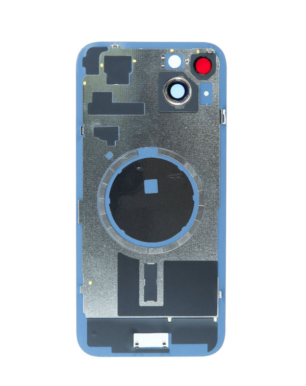 Encuentra tapa trasera con marco y imán MagSafe para iPhone 15 Plus en Guatemala, ideal para reparaciones en talleres especializados.