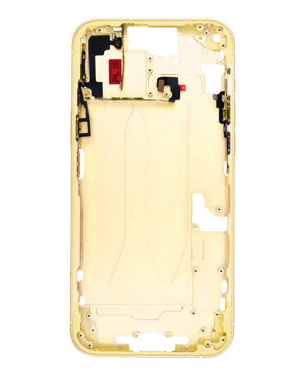Encuentra el mejor precio en Guatemala para el Marco Medio iPhone 15 Plus en color amarillo en nuestra tienda mayorista de componentes para iPhone.