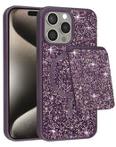 Encuentra la funda Diamond de doble capa magnética en color morado para iPhone 15 Pro Max en Guatemala.
