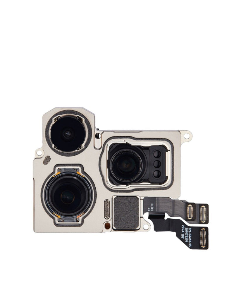 Reparación de cámara trasera premium para iPhone 15 Pro Max en Guatemala.