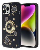 Compra la tapa trasera de lujo con diamantes brillantes y anillo para iPhone 15 Pro Max en Guatemala.